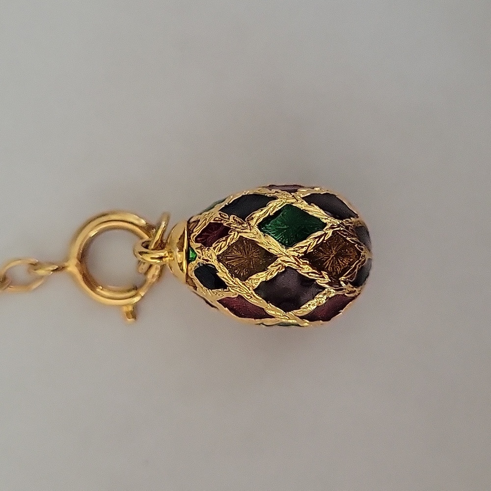 VTG Joan Rivers Classic Collection Fabergé Enameled Egg Charm